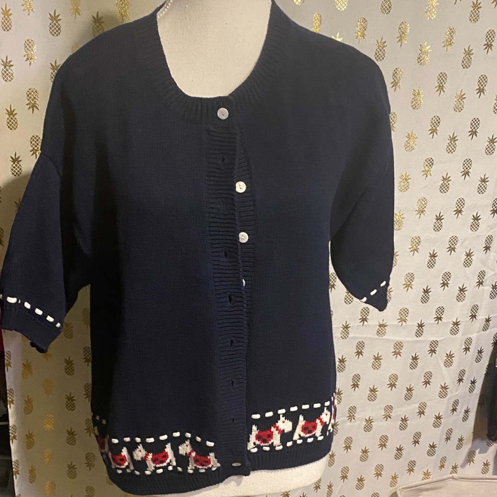 Marissa Christina vintage  short sleeve sweater. 100% cotton